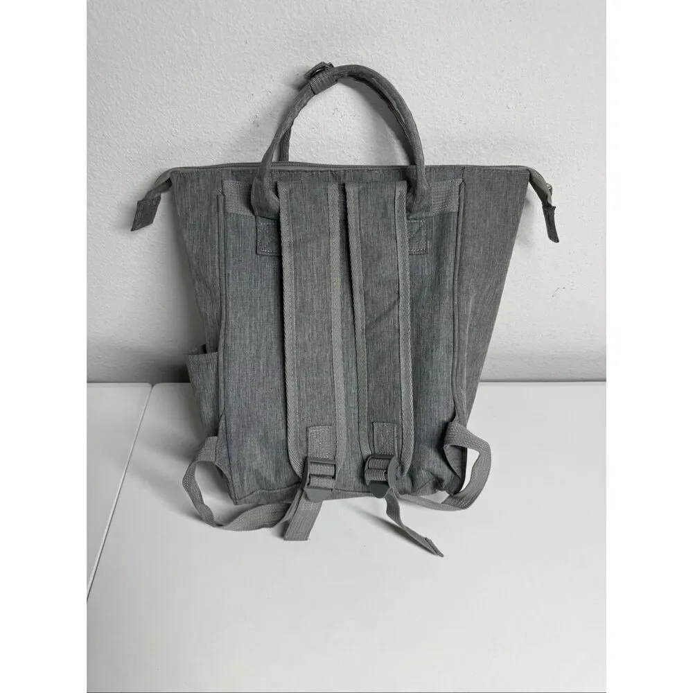 Enfamil Mini Diaper Bag Backpack Gray Small Baby Organizer Compact Travel Bag